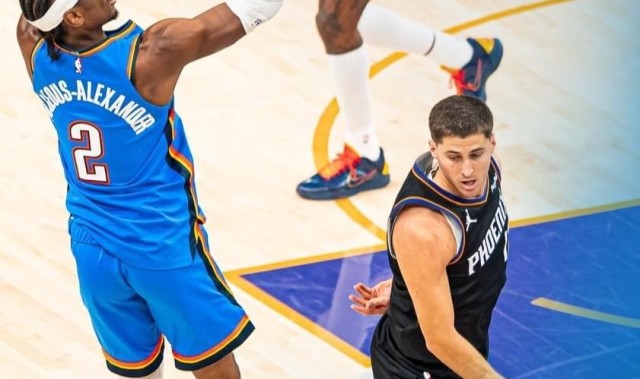 又一个3-0！SGA42+8雷霆再胜太阳，布鲁克斯33+7布克16中6